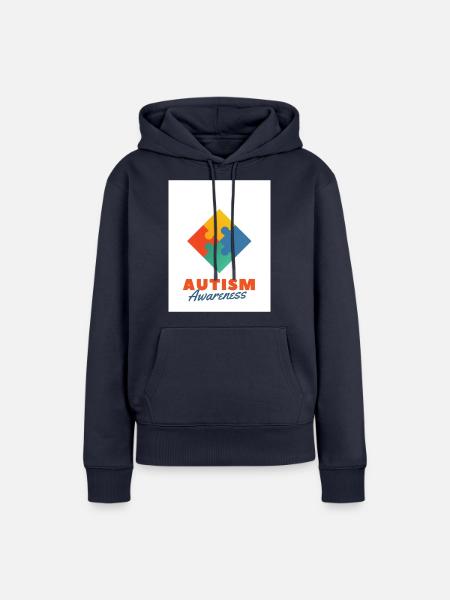 Autismus - Frauen Premium Bio Hoodie - Navy