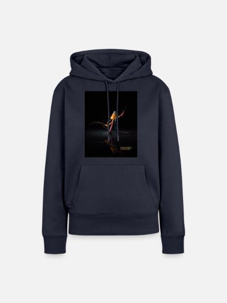 drop - Frauen Premium Bio Hoodie - Navy