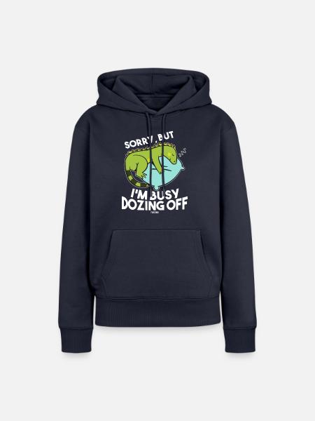 Leguan - Frauen Premium Bio Hoodie - Navy