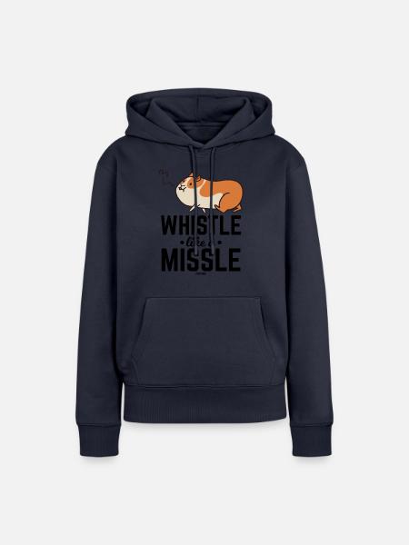 Hamster pfeift ein Lied - Frauen Premium Bio Hoodie - Navy