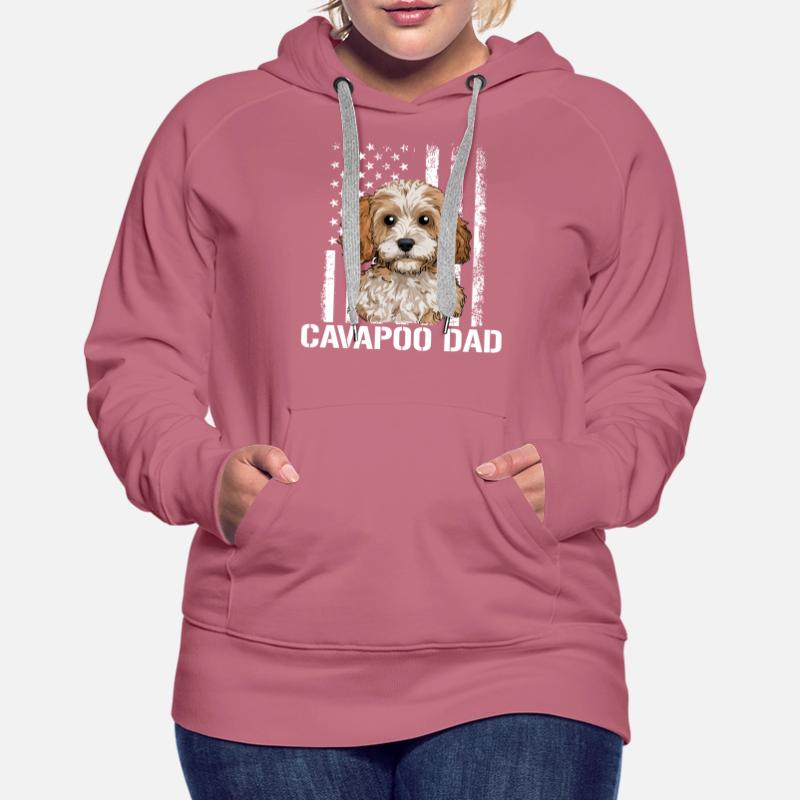 Chien Cavapoo, Cavapoo Sweat à capuche Premium bio Femme