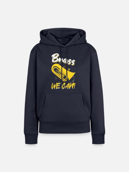 Brass We Can - Euphonium - Frauen Premium Bio Hoodie - Navy