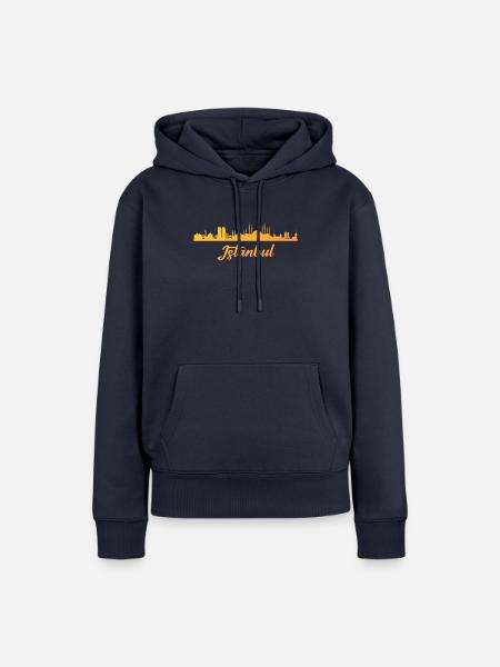 Istanbul, turkiye, turkey - Frauen Premium Bio Hoodie - Navy