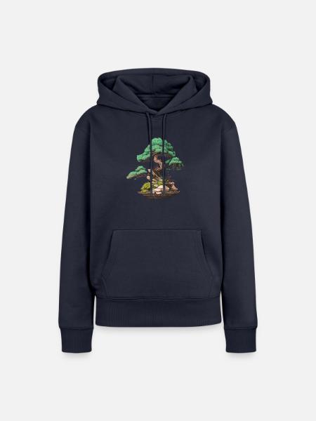 bonsai Japanese Art - Frauen Premium Bio Hoodie - Navy