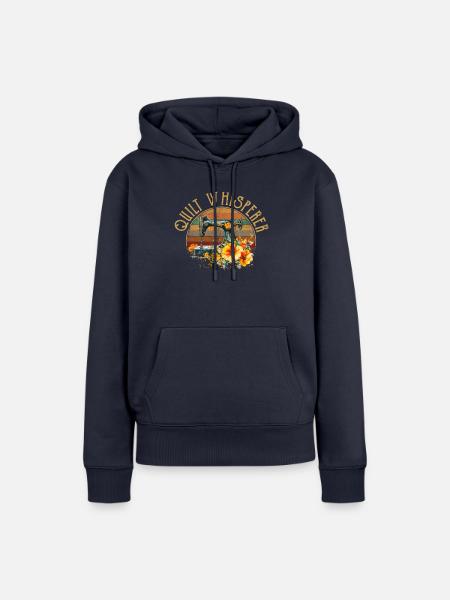 Sewciopath, Quilting sewing - Frauen Premium Bio Hoodie - Navy