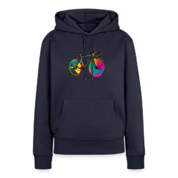 Road Bike Gravel Bike Racing Bike - Women’s Premium Organic Hoodie - navy - Front - Julia (174cm)