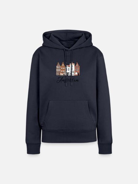 Amsterdam Netherlands Dutch - Frauen Premium Bio Hoodie - Navy
