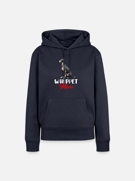 whippet dog - Frauen Premium Bio Hoodie - Navy