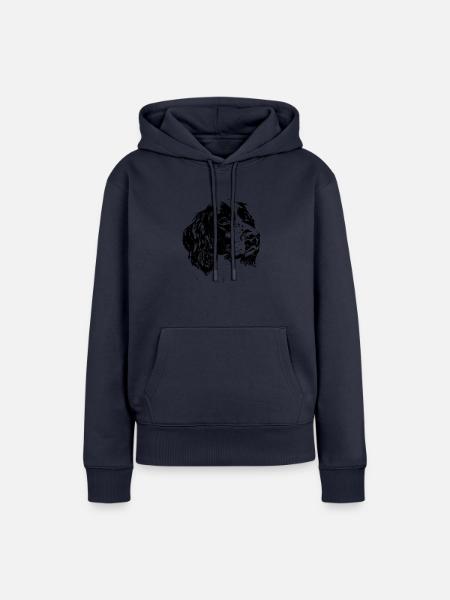 springer spaniel - Frauen Premium Bio Hoodie - Navy