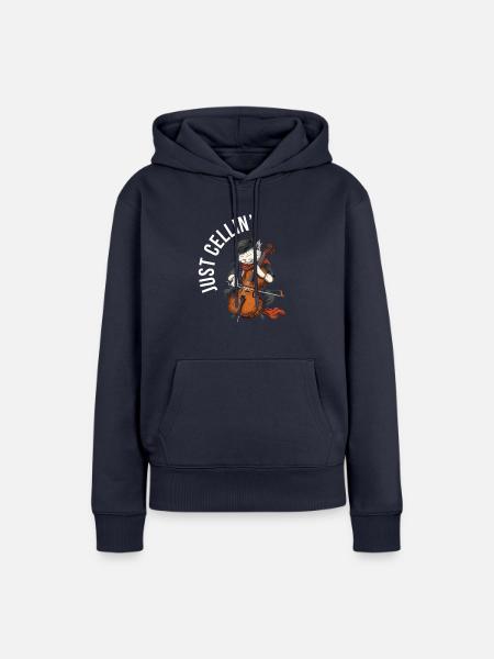 cello just cellin - Frauen Premium Bio Hoodie - Navy