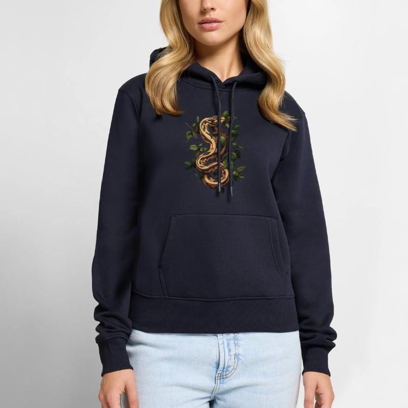 Roi Python Serpents Amoureux Terrarium Python Sweat à capuche Premium bio Femme