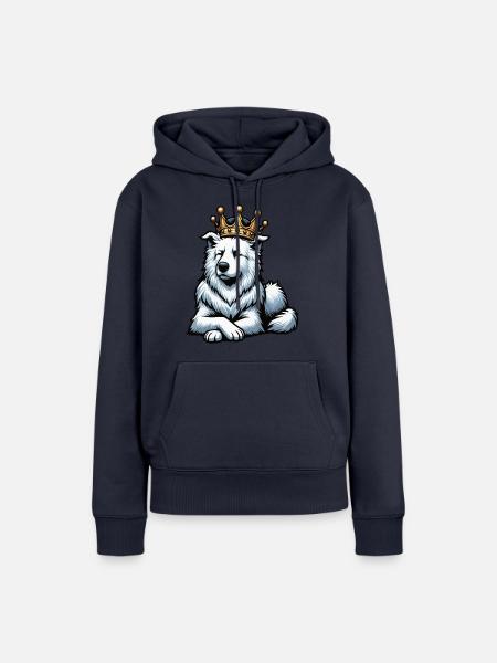 Weißer Schäferhund Schäferhund Schäferhunde - Frauen Premium Bio Hoodie - Navy