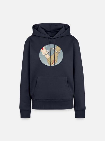 Handcuffs - Frauen Premium Bio Hoodie - Navy