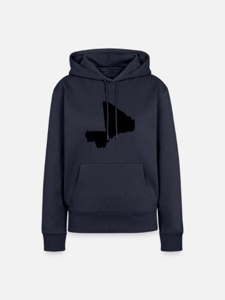 Mali black - Frauen Premium Bio Hoodie - Navy
