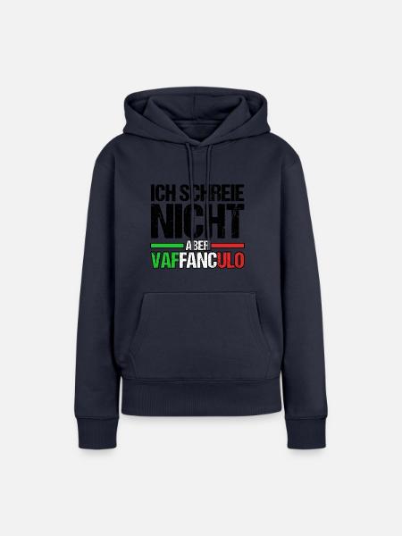 Italien Italiener Vaffanculo - Frauen Premium Bio Hoodie - Navy
