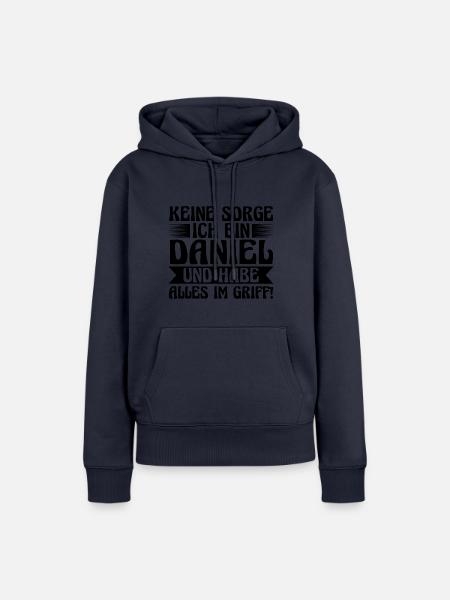 Vorname Daniel - Frauen Premium Bio Hoodie - Navy