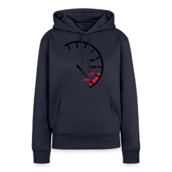 tacho - Frauen Premium Bio Hoodie - Navy - Vorne - Julia (174cm)