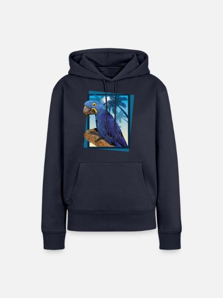 Hyazinthenaras - Frauen Premium Bio Hoodie - Navy