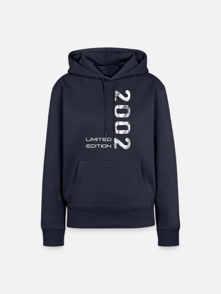 Ich bin Baujahr 2002 - Frauen Premium Bio Hoodie - Navy