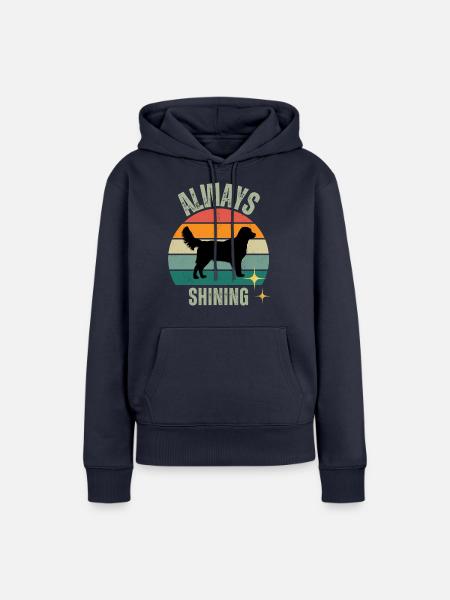 IMMER GLÄNZEND - Frauen Premium Bio Hoodie - Navy