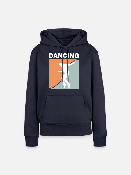 Dancing Dance Music - Frauen Premium Bio Hoodie - Navy
