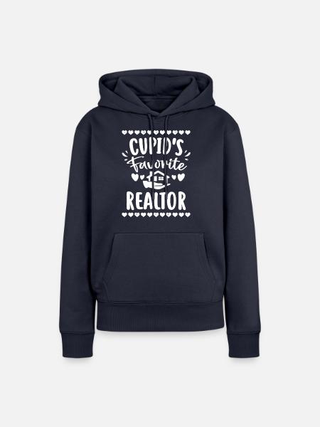 Amors Lieblingsmakler - Frauen Premium Bio Hoodie - Navy