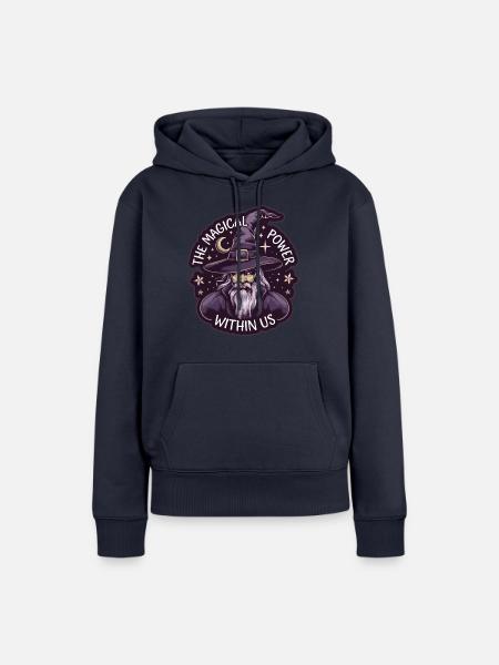 HEXE - Frauen Premium Bio Hoodie - Navy