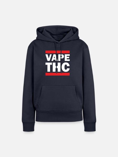 Vape THC White - Frauen Premium Bio Hoodie - Navy