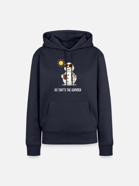 So that's the summer - Frauen Premium Bio Hoodie - Navy