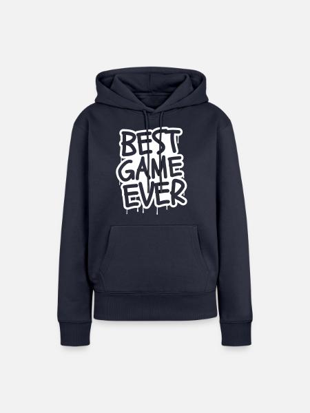 Best Game Ever - Frauen Premium Bio Hoodie - Navy