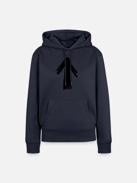Pfeil - Frauen Premium Bio Hoodie - Navy