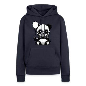Pandamie - Frauen Premium Bio Hoodie - Navy - Vorne - Julia (174cm)