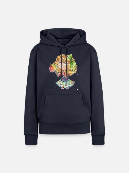 Sternzeichen: Jungfrau - Frauen Premium Bio Hoodie - Navy