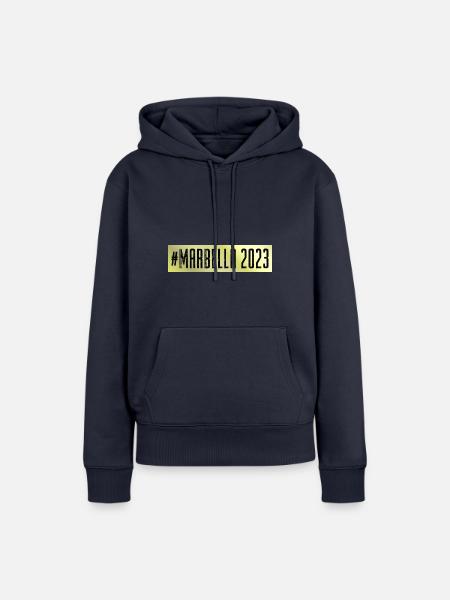 Marbella 2023 - Frauen Premium Bio Hoodie - Navy
