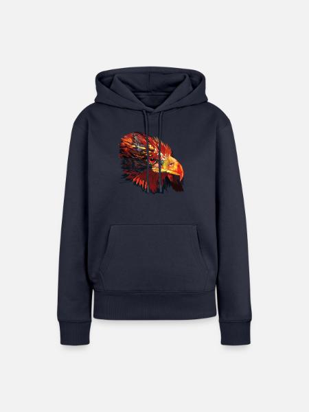 Adler arthawk - Frauen Premium Bio Hoodie - Navy