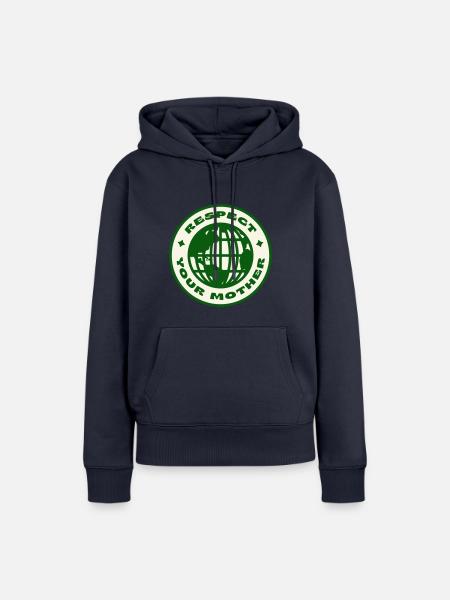 Respect Your Mother - Frauen Premium Bio Hoodie - Navy