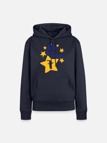 Ich bin schon Sieben! - Frauen Premium Bio Hoodie - Navy