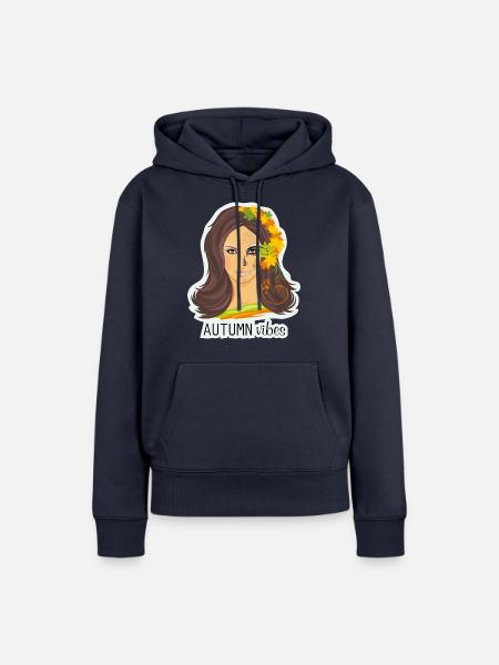 Herbststimmung - Frauen Premium Bio Hoodie - Navy