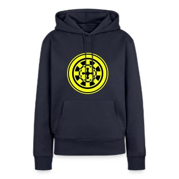 Roulette Icon Symbol - Frauen Premium Bio Hoodie - Navy - Vorne - Julia (174cm)
