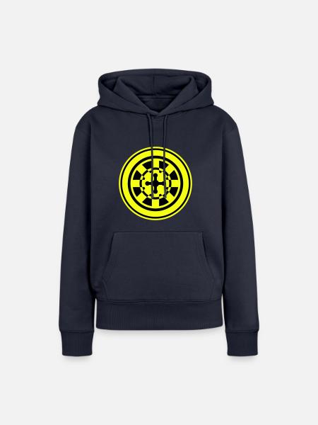 Roulette Icon Symbol - Frauen Premium Bio Hoodie - Navy