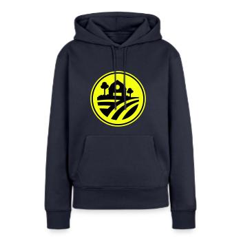 Farm Ernte icon - Frauen Premium Bio Hoodie - Navy - Vorne - Julia (174cm)