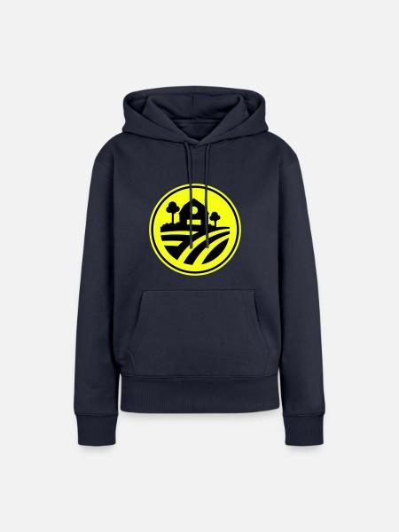 Farm Ernte icon - Frauen Premium Bio Hoodie - Navy