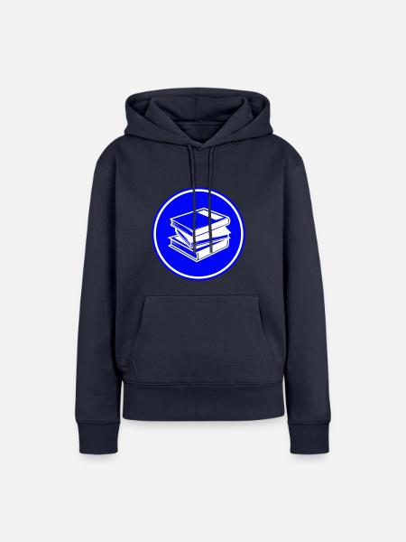 Bücher lesen - Frauen Premium Bio Hoodie - Navy