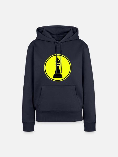 Schachfigur symbol - Frauen Premium Bio Hoodie - Navy