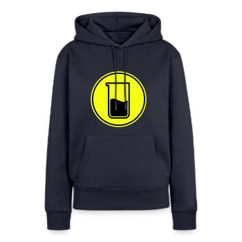Reagenzglas chemie - Frauen Premium Bio Hoodie - Navy - Vorne - Julia (174cm)