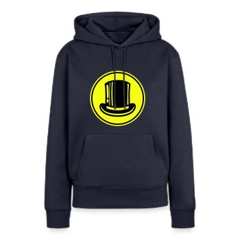 Bräutigam Zylinder - Frauen Premium Bio Hoodie - Navy - Vorne - Julia (174cm)