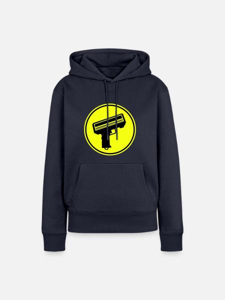 Waffe Money Rain - Frauen Premium Bio Hoodie - Navy