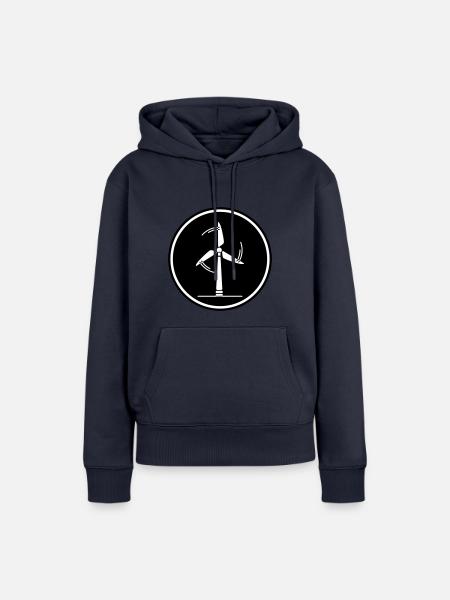 Energie Windrad - Frauen Premium Bio Hoodie - Navy