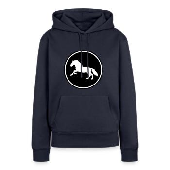 Horse Horse icon - Women’s Premium Organic Hoodie - navy - Front - Julia (174cm)