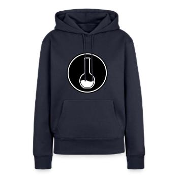 Reagenzglas chemiker - Frauen Premium Bio Hoodie - Navy - Vorne - Julia (174cm)